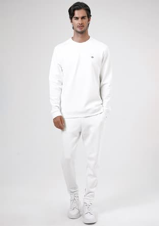 B33S12003 Erkek Beyaz Sweatshirt - 2