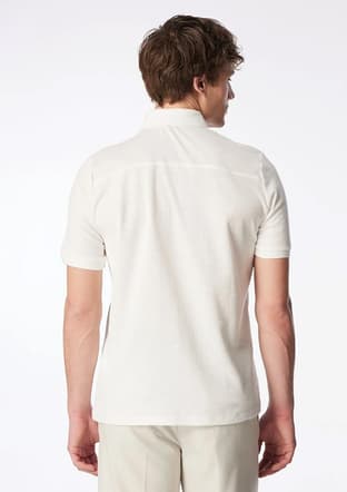 242 Lcm 242026 Erkek Beyaz Polo Yaka T-shirt - 2