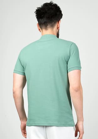 24Yceeo04613 Erkek Mavi Polo Yaka T-shirt - 4