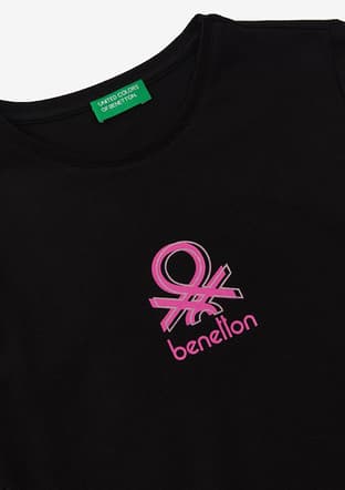 72385 Kız Çocuk Siyah T-shirt - 2