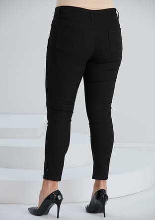 1547 Kadın Siyah Pantolon - 4