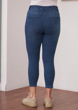 1545 Kadın Mavi Jean Pantolon - 2