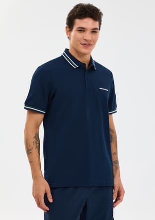 M Regular Fit - S2610080-0505 Erkek Lacivert Polo Yaka T-Shirt - 2