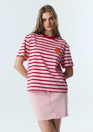 Ts1260070138 Kadın Pembe T-shirt - 1