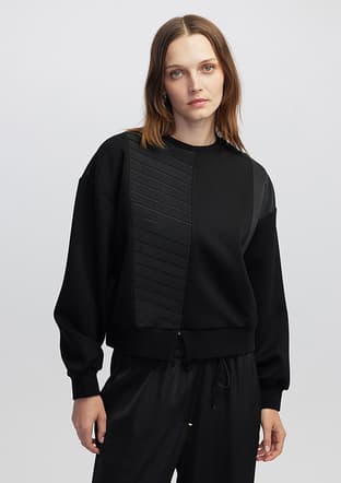 Iw6250091022 Kadın Siyah Sweatshirt - 1