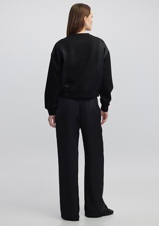 Iw6250091022 Kadın Siyah Sweatshirt - 3