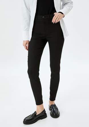 5Sal40033Md Kadın Siyah Jean Pantolon - 3