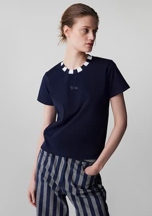 Is1260070046 Kadın Lacivert T-shirt - 1