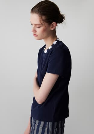 Is1260070046 Kadın Lacivert T-shirt - 2