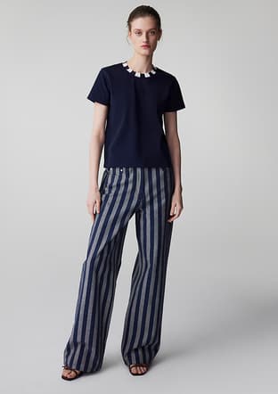 Is1260070046 Kadın Lacivert T-shirt - 3
