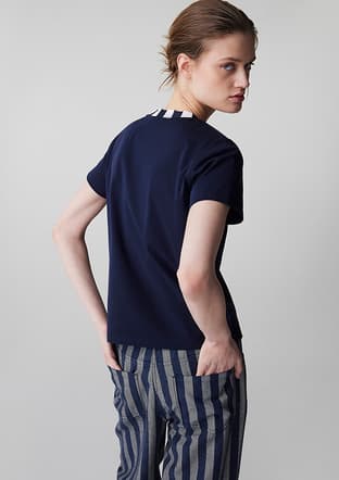 Is1260070046 Kadın Lacivert T-shirt - 4