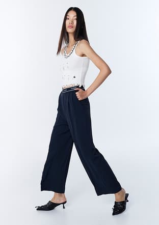 Ts1260003139 Kadın Lacivert Pantolon - 2