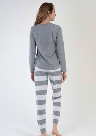 3031530000 Kadın Gri Pijama - 4