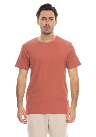 24Yjeeo04000 Erkek Pembe Bisiklet Yaka T-shirt - 2