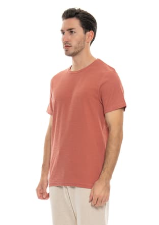 24Yjeeo04000 Erkek Pembe Bisiklet Yaka T-shirt - 3