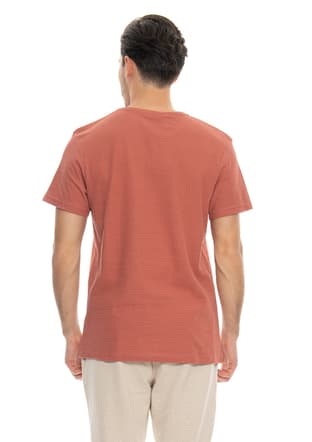 24Yjeeo04000 Erkek Pembe Bisiklet Yaka T-shirt - 4