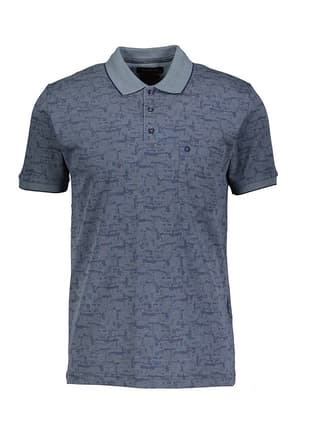 2417501 Erkek Lacivert Kısa Kol T-shirt - 1