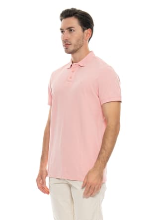 24Yjeeo04105 Erkek Pembe Polo Yaka T-shirt - 3