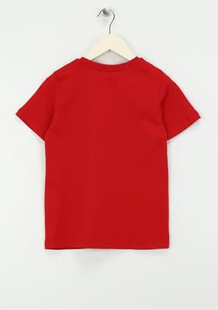 242 Lcb 242002 Erkek Çocuk Kırmızı O Yaka T-shirt - 2