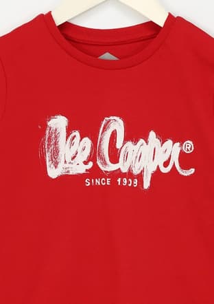 242 Lcb 242002 Erkek Çocuk Kırmızı O Yaka T-shirt - 3