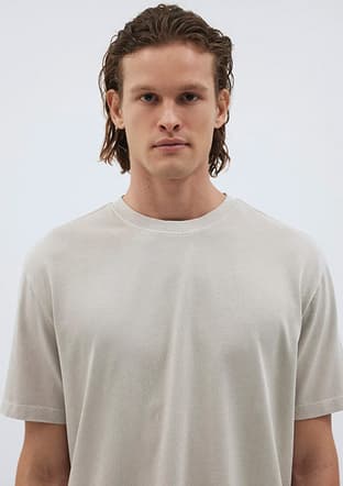 M0612148-70144 Erkek Bej T-shirt - 3