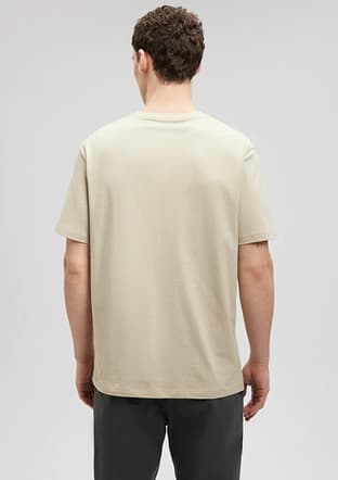 M0612033-70186 Erkek Bej Baskılı T-shirt - 2