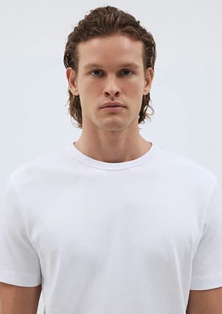 M0611903-620 Erkek Beyaz T-shirt - 3