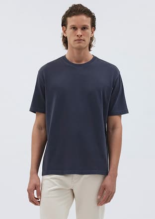 M0612148-84371 Erkek Lacivert T-shirt - 1