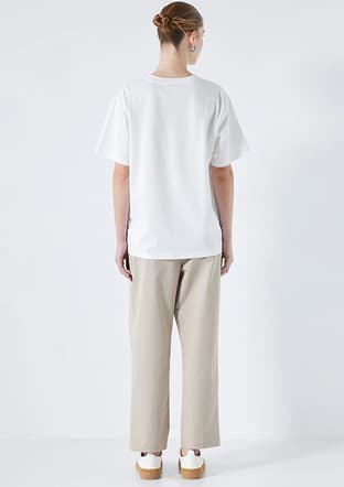 Is1240070227 Kadın Beyaz Kısa Kol T-shirt - 4