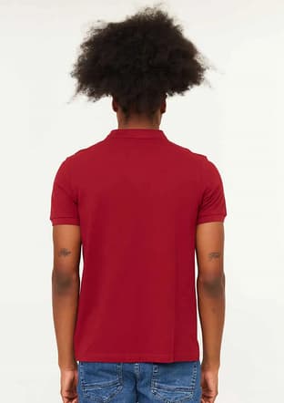 24Yceeo04613 Erkek Bordo Polo Yaka T-shirt - 2