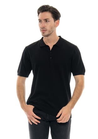 24Yjeeo03001 Erkek Siyah Polo Yaka T-shirt - 2