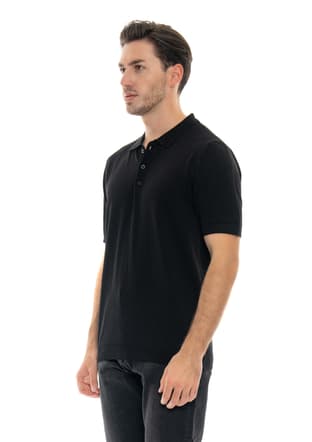 24Yjeeo03001 Erkek Siyah Polo Yaka T-shirt - 3
