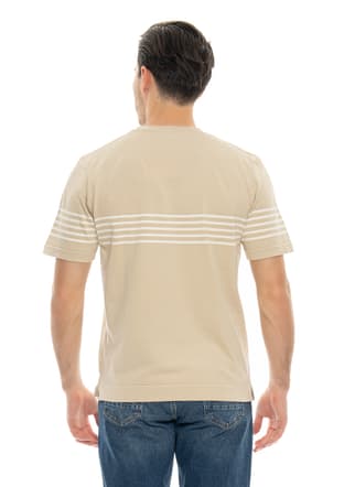 24Yjeeo03006 Erkek Bej Bisiklet Yaka T-shirt - 4