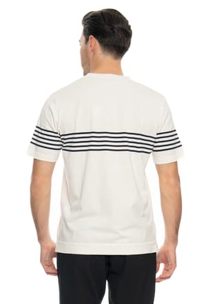 24Yjeeo03006 Erkek Beyaz Bisiklet Yaka T-shirt - 4