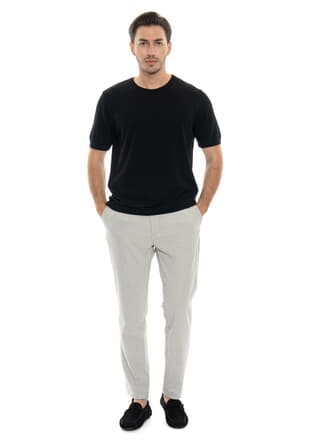 24Yjeeo03002 Erkek Siyah Bisiklet Yaka T-shirt - 1