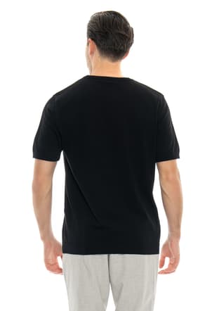 24Yjeeo03002 Erkek Siyah Bisiklet Yaka T-shirt - 4