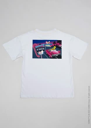 Hrbtxt007 Unisex Çocuk Beyaz Bisiklet Yaka T-shirt - 2