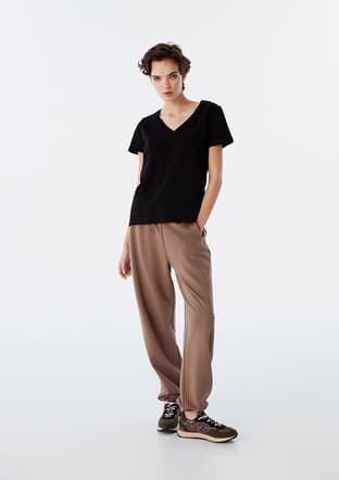 Ts1240070073 Kadın Siyah Kısa Kol T-shirt - 2