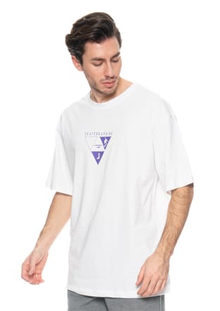 23Yjeeo04119 Erkek Beyaz Bisiklet Yaka T-shirt - 2