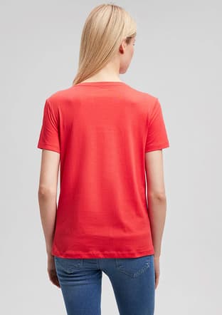 M1612215-71083 Kadın Çok Renkli Baskılı T-shirt - 2