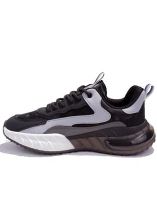 23Km Long Erkek Siyah Sneaker - 2