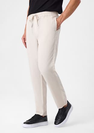 B35S33001 Erkek Bej Jogger Pantolon - 2