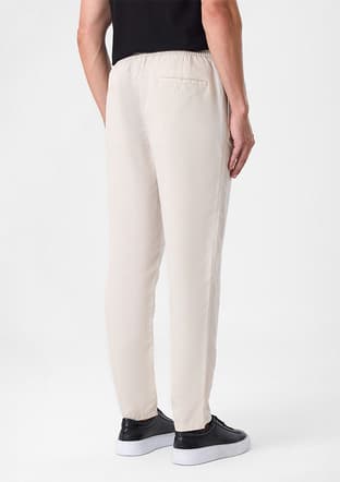 B35S33001 Erkek Bej Jogger Pantolon - 4