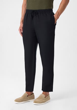 B35S33001 Erkek Siyah Jogger Pantolon - 3
