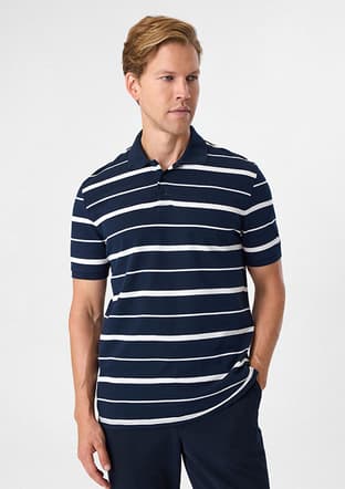 BTS1007200000 Erkek Lacivert Polo Yaka T-Shirt - 1