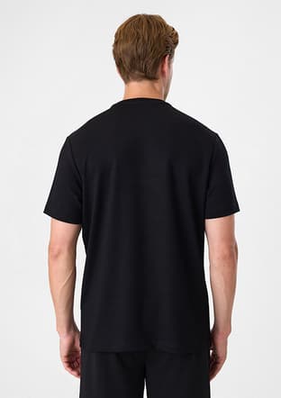 BTS1008500000 Erkek Siyah Basic T-Shirt - 2