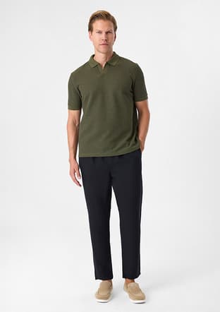 BTS1008200000 Erkek Yeşil Polo Yaka T-Shirt - 3