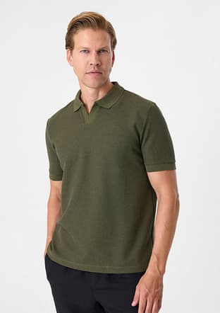 BTS1008200000 Erkek Yeşil Polo Yaka T-Shirt - 4