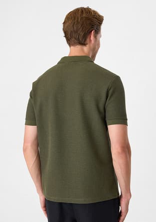 BTS1008200000 Erkek Yeşil Polo Yaka T-Shirt - 6