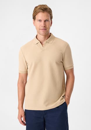 BTS1008200000 Erkek Bej Polo Yaka T-Shirt - 1